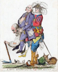 La politique fiscale actuelle, c'est le retour à l'Ancien Régime: caricature de 1789