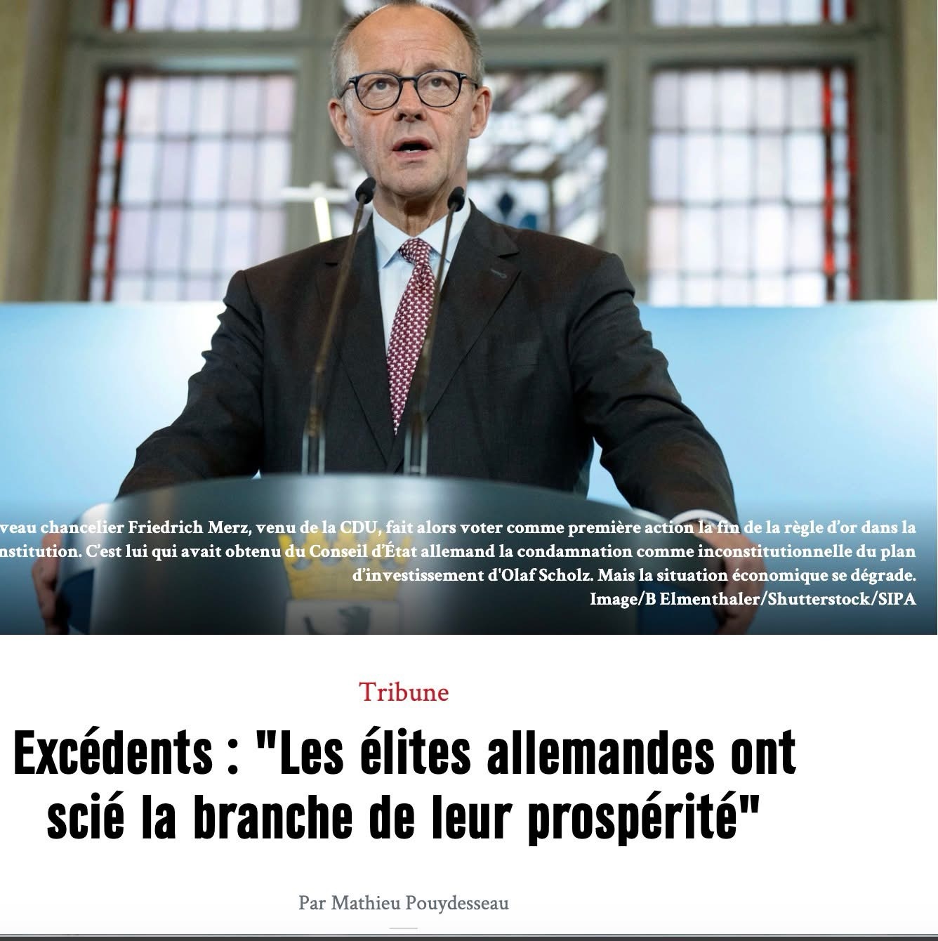 Ma dernière tribune dans Marianne